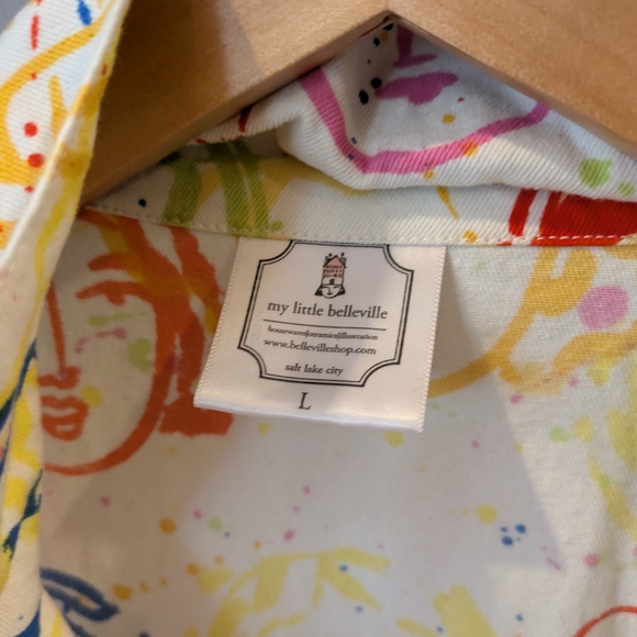 Colorful Face Print Jumpsuit - Picture 7 of 7